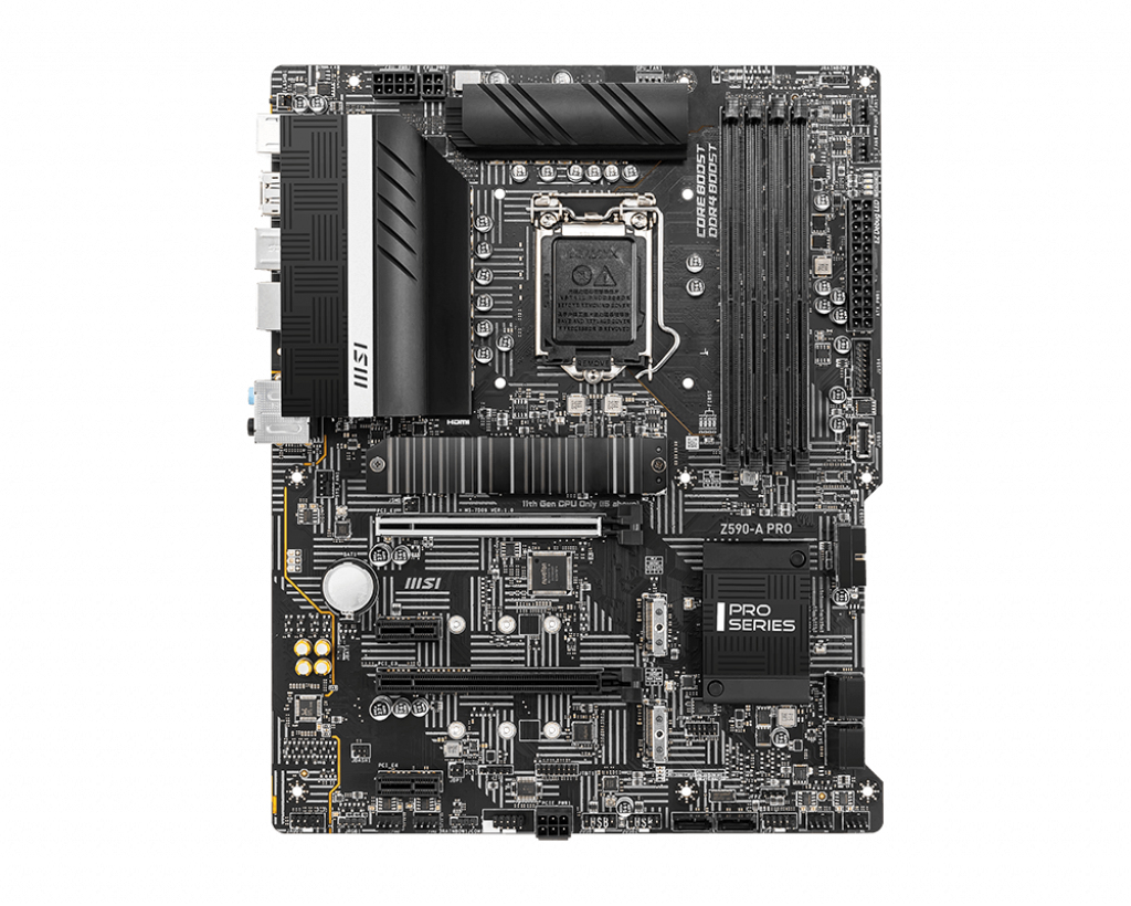 Bekijk afbeelding 2 van MSI Z590-A PRO LGA1200 4x DDR4 ATX MB